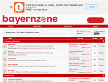 Tablet Screenshot of bayernzone.com